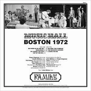 Family - Music Hall Boston 1972