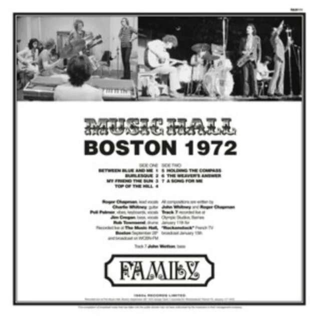 Family - Music Hall Boston 1972 - Image 2