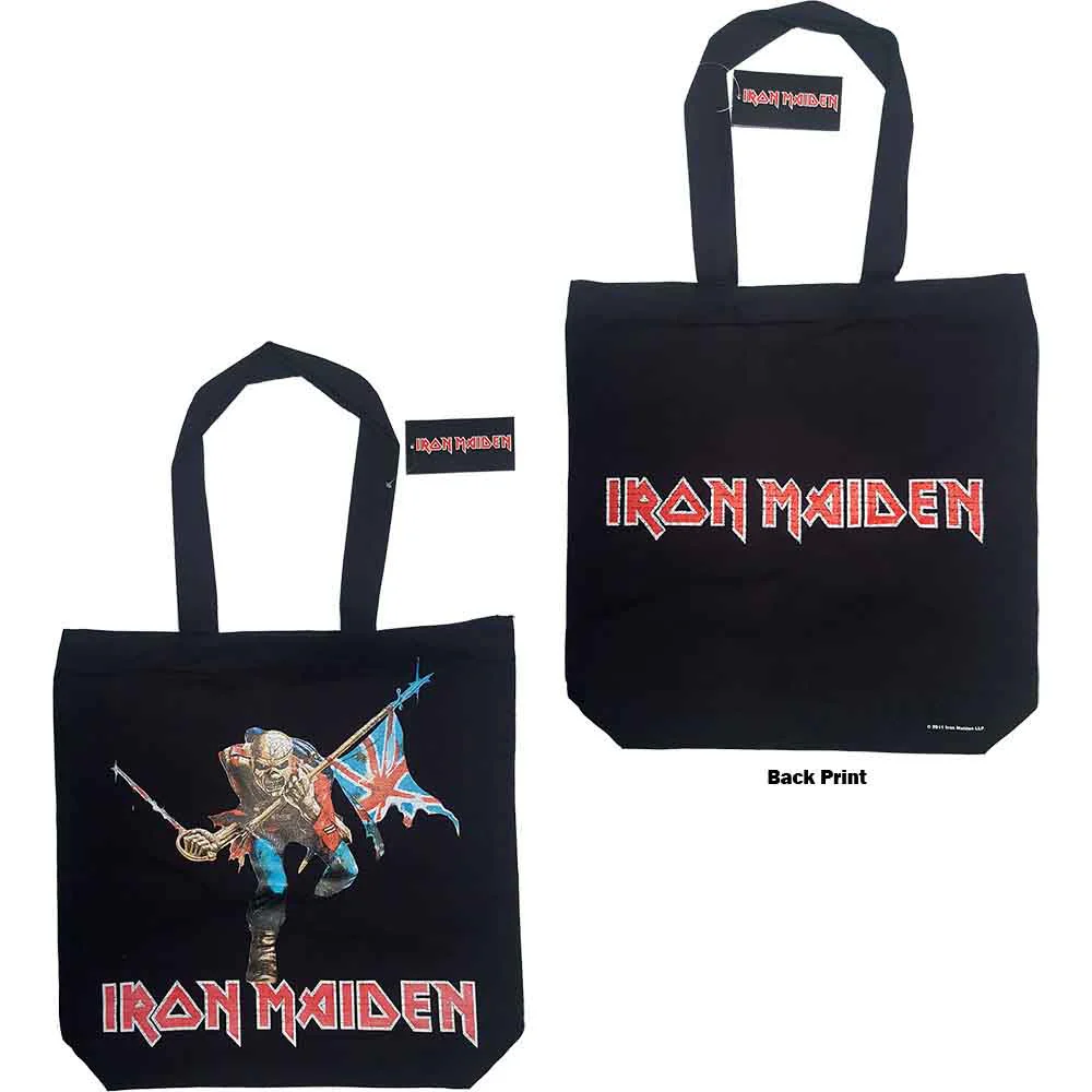 Iron Maiden - Trooper (Multicolour) (Back Print) Tote Bag - Image 2