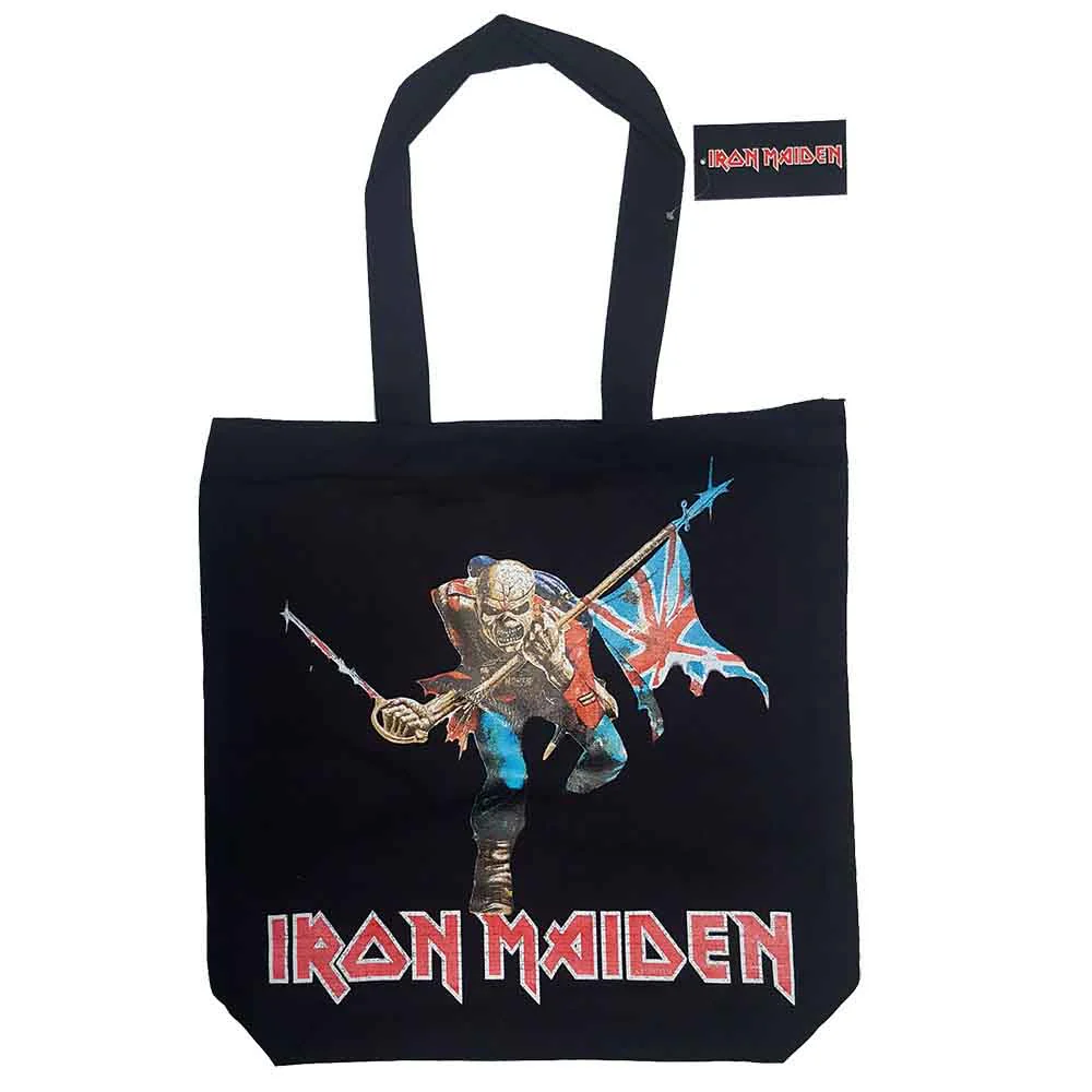 Iron Maiden - Trooper (Multicolour) (Back Print) Tote Bag - Image 3