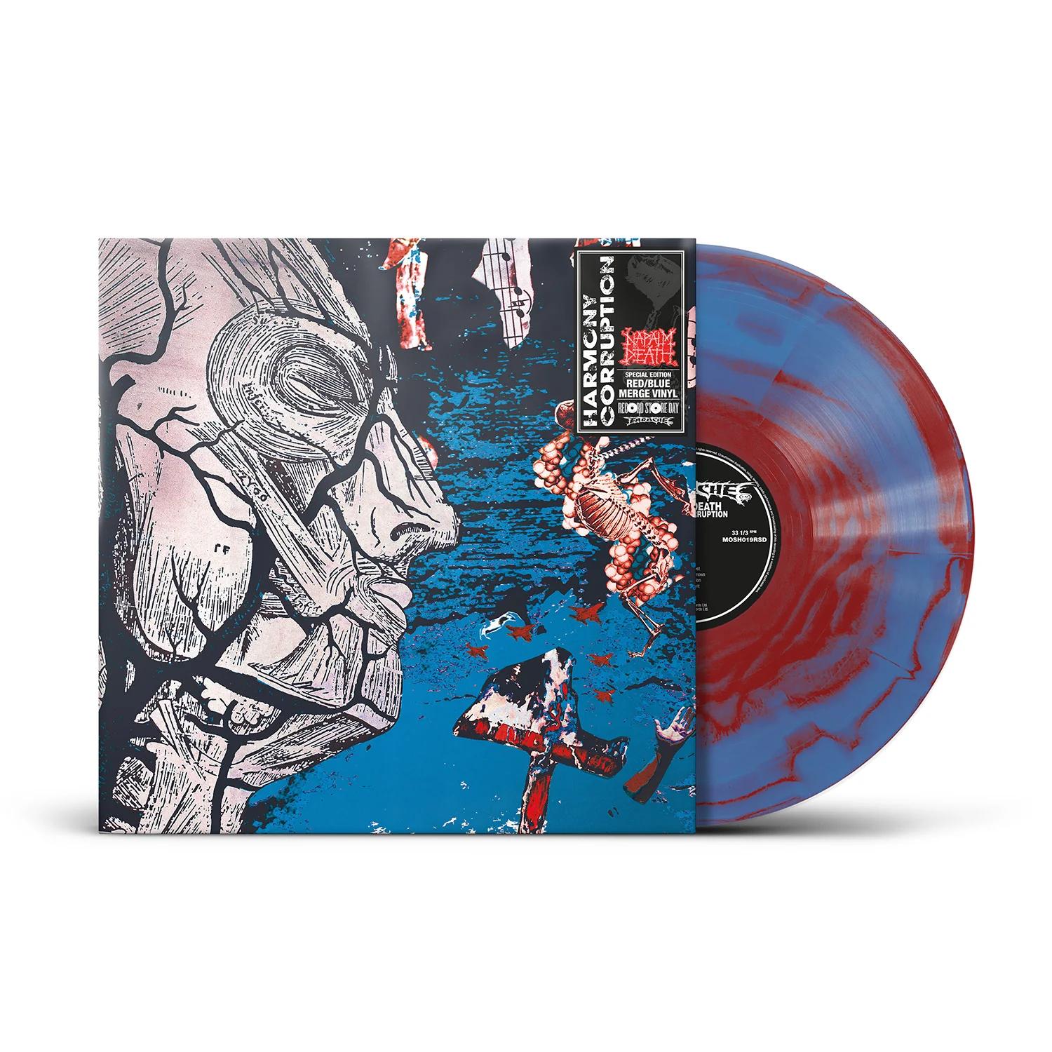 Napalm Death - Harmony Corruption - 1LP - Blue Red Vinyl  [RSD 2026]
